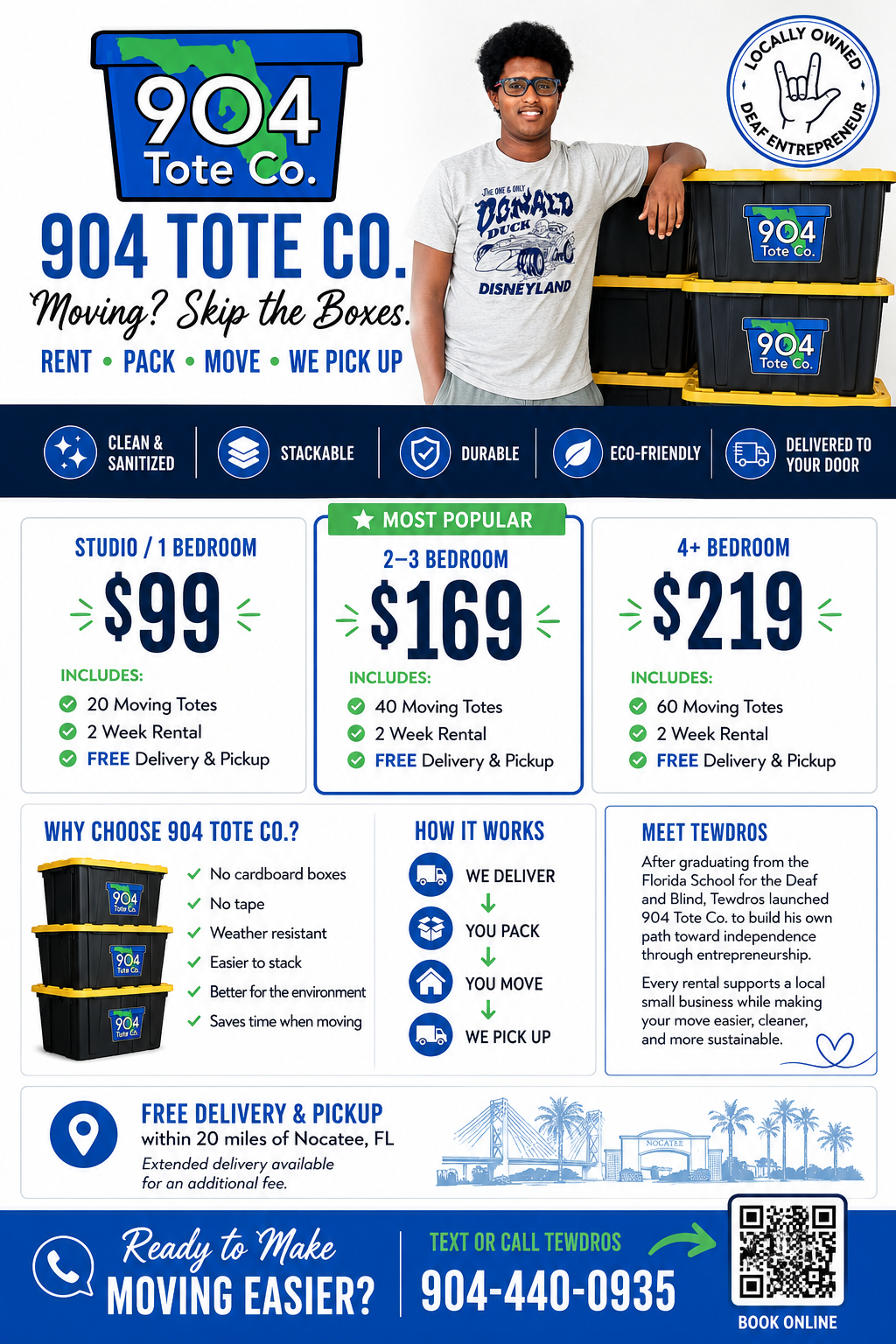 904 Tote Co. reusable moving tote packages